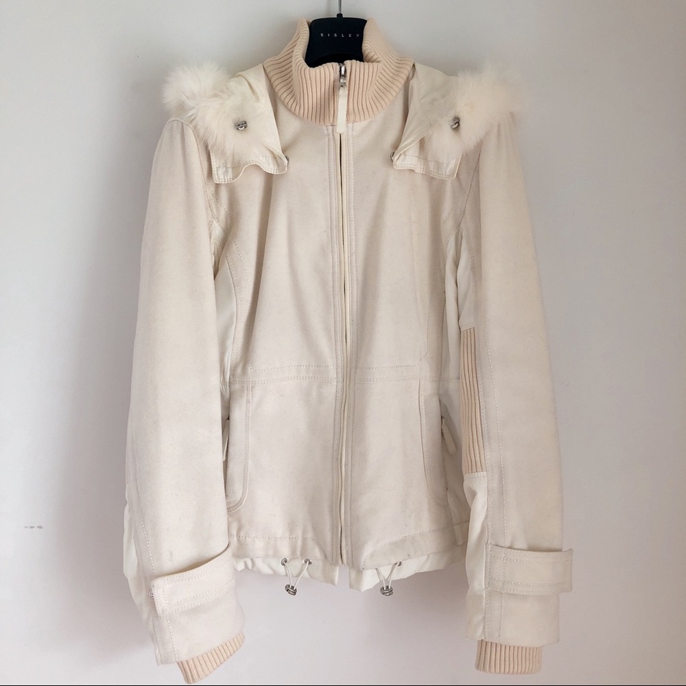 Elie Tahari fur-lined hooded jacket - Picture 2 of 8